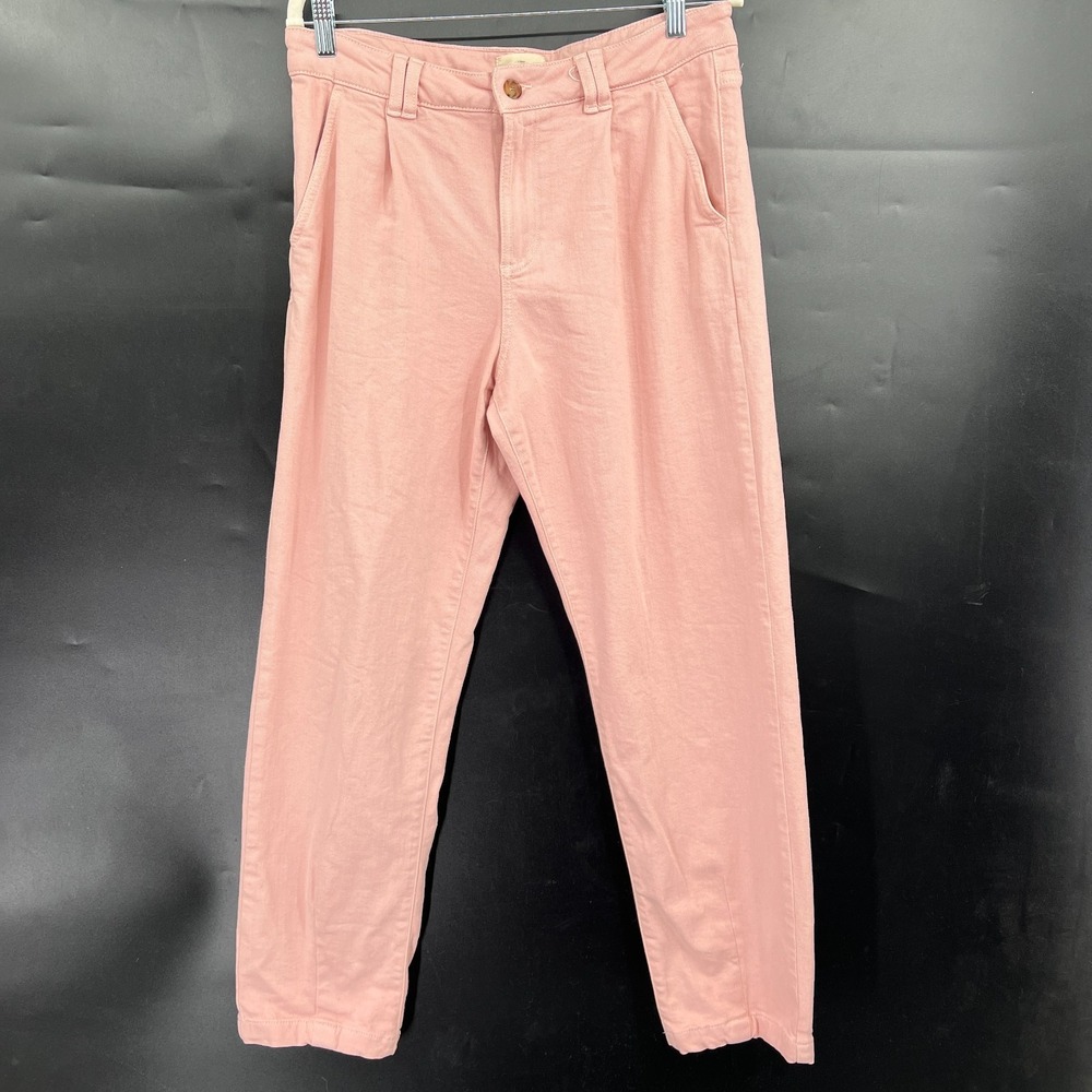Sezane Manu trouser pants pink relaxed Parisian-chic casual elegance quiet 40 8